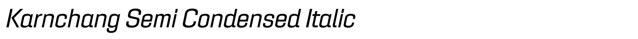 Karnchang Semi Condensed Italic image